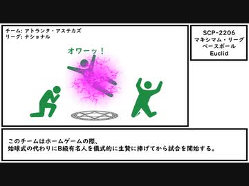 【ゆっくり紹介】SCP-2206【マキシマム・リーグ・ベースボール】