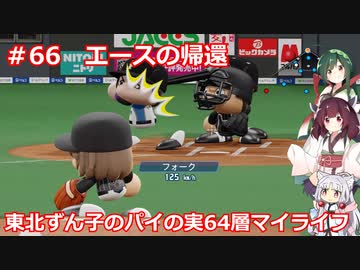 【パワプロ2020】東北ずん子のパイの実64層マイライフ part66【VOICEROID実況】