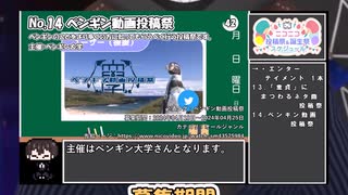 【#ニコニコ投稿祭】14／14『#ペンギン動画投稿祭』2024年4月第3週のニコニコ投稿祭&誕生祭スケジュールを知ろう【#COEIROINK解説】#ペンギン #ペンギン大学 #エンターテイメント