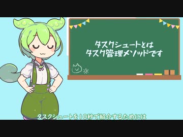 【第四回10秒動画祭】ずんだもんが『タスクシュート』を10秒で紹介するってさ