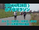2024・北千住マラソン4月28日（ハーフ・15キロ・10キロ・5キロ）