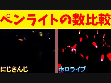 ホロライブとにじさんじのライブのペンライトの光の数ｗｗｗｗｗ【#virtualrhapsody/hololive production x DreamHack】