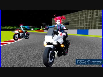 MMD、テト、ミク、で、レース