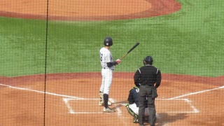 【立教大】塩野目慎士の打撃フォーム＜立教大学 対 日本通運 2024年4月2日＞