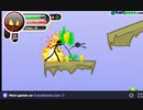 ホモと見る棒人間になって敵をやっつけるゲーム