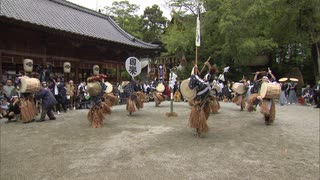 豊前市の“感応楽”奉納