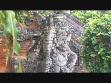 Stone statues of Bali: iconic symbols of traditional culture.【甲村京也】