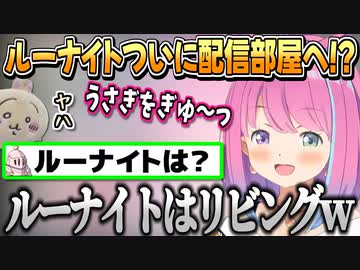 『うさぎをぎゅ～っ』に嫉妬するも昇進しつつあるルーナイトのぬいぐるみ【姫森ルーナ/ホロライブ切り抜き】