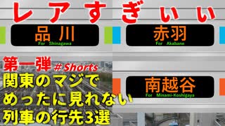 【第一弾】JR東日本のマジでめったに見れないレア行先3選【JR東日本】【ゆっくり解説】#Shorts