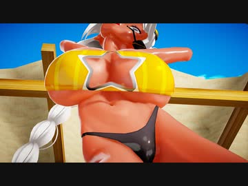 褐色爆乳あかりで変則中腰ダンス