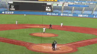 【日本通運】佐々木 優征がフォアボールを選ぶ＜立教大学 対 日本通運 2024年4月2日＞