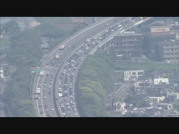 【高速道路渋滞情報　正午】下りは３日がピーク　（九州全域）