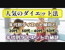 人気のダイエット法