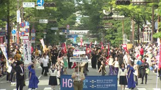 福博の街は祭りムード　どんたく２日目　好天で多くの人出