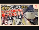 【電車に宿泊？】香川にうどんを食べにサンライズ瀬戸号に乗ってみた！！～四国旅①～【サンライズ瀬戸】【ゆっくり鉄道旅】