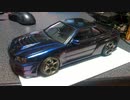 アオシマ模型 1/24 スカイラインR34 Vスペック チューンド