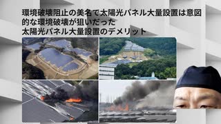 環境破壊阻止の美名で太陽光パネル大量設置は意図的な環境破壊が狙いだった 太陽光パネル大量設置のデメリット　#メガソーラーの罠