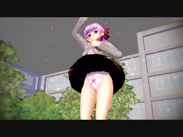 【東方MMD】パチュリーで『Surges』（強風ぱんつ注意）（カメラ配布）