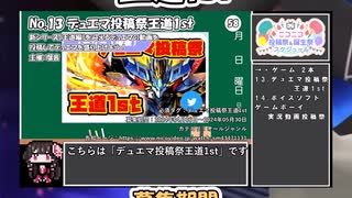 【#ニコニコ投稿祭】13／28『#デュエマ投稿祭王道1st』2024年4月第4週のニコニコ投稿祭&誕生祭スケジュールを知ろう【#COEIROINK解説】#デュエマ