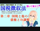 聴いて覚えて！　国税徴収法　第二章　国税と他の債権との調整　を『VOICEROID2 桜乃そら』さんが　音読します（施行日　  令和六年四月一日　バージョン）