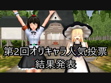 【東方MMD第3部】第2回オリキャラ人気投票・結果発表