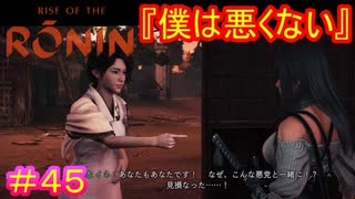 【Rise of the Ronin#45】僕はやめようって言ったんです！全部こいつが悪いんです！【ライズオブローニン】