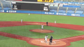 【日本通運】高野 貴大のヒットで宮﨑 湧の送りバント＜立教大学 対 日本通運 2024年4月2日＞