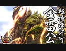超ピカピカイケメン狼をぶっ潰す。：超特殊許可・金雷公ジンオウガ【モンスターハンターダブルクロス】part156「G級編」