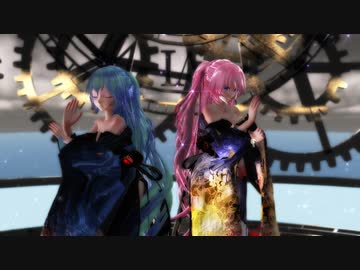 【MMD】 【240514】magnet Tda式 初音ミク 巡音ルカ Kimono Style【sdPBR470】