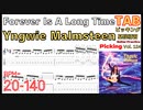 [Speed Up] Forever is a long time - Yngwie Malmsteen TAB Intro Riff【Guitar picking Vol.124】