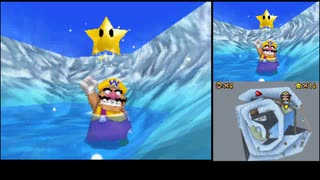 [スーパーマリオ64DS TAS] ゆきやまの　スイッチスター ワリオ 15.49 + 別ルート