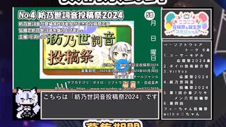 【#ニコニコ投稿祭】4／31『#紡乃世詞音投稿祭2024』2024年5月第1週のニコニコ投稿祭&誕生祭スケジュールを知ろう【#COEIROINK解説】#ボイスロイド #ボイロ #紡乃世詞音