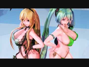 【sdPBR470】Tda式改変大人アペミクさんとTda式バニーガールLilyで「スイートマジック」【MMD/1080P/60fps】