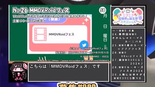 【#ニコニコ投稿祭】26／31『#MMDVRoidフェス』2024年5月第1週のニコニコ投稿祭&誕生祭スケジュールを知ろう【#COEIROINK解説】#MMD #VRoid