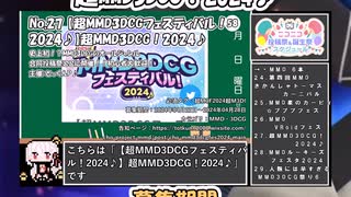 【#ニコニコ投稿祭】27／31『#超M3F2024超M3D』2024年5月第1週のニコニコ投稿祭&誕生祭スケジュールを知ろう【#COEIROINK解説】#MMD #VRoid #3DCG