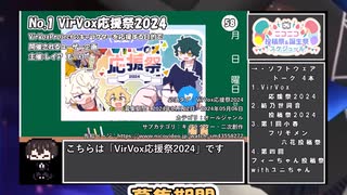 【#ニコニコ投稿祭】1／22『#VirVox応援祭2024』2024年5月第2週のニコニコ投稿祭&誕生祭スケジュールを知ろう【#COEIROINK解説】#ボイスロイド #ボイロ #VirVox