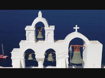 Santorini, an island nestled in the Aegean Sea【甲村京也】
