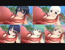 【閃乱カグラEV】【リョナ】 雑魚忍の一回の攻撃ですっぽんぽんにされ、ついでにタコに絡まれてイク焔紅蓮隊の忍