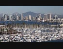 The cityscape of San Diego and the yacht harbor.【甲村京也】