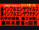 2024年1月情報　科学的根拠、論文等なし