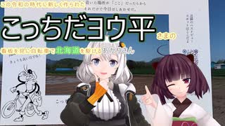 この令和の時代に新しく作られた「こっちだヨウ平」さまの看板を見に自転車で北海道を駆けるあかりさん