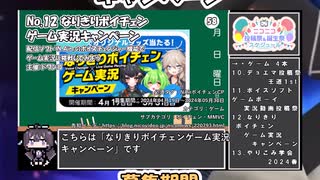 【#ニコニコ投稿祭】12／20『#NAirボイチェンCP』2024年5月第4週のニコニコ投稿祭&誕生祭スケジュールを知ろう【#COEIROINK解説】#実況プレイ #NAir