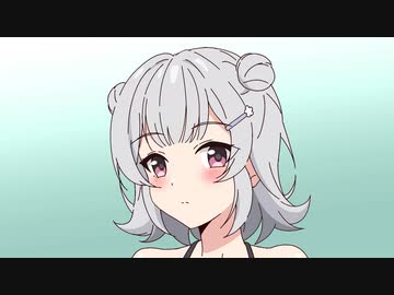 水着をプレゼントされた六花ちゃん【手描きアニメーション】