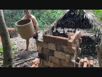 ホモと学ぶ炭焼き土鍋、制御不能.burn