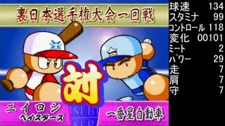 無計画な とすば さんがパワプロ99開幕の冥球島で大暴れするようです。　一回戦　一番星自動車 戦