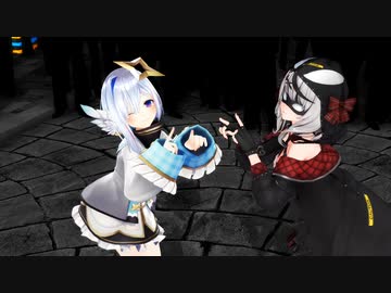 【MMD Hololive】天音かなた×沙花叉クロヱ「ラビットホール」