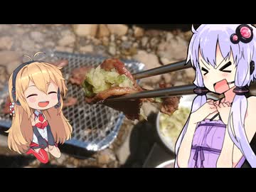 【お祝いメシ投稿祭／ニコニコ山ごはんDAY】結月ゆかりはラ族である【河原で焼肉】