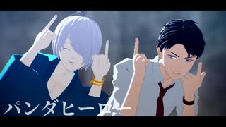 【ゲ謎MMD】ゲゲ郎と水木でパンダヒーロー