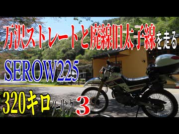 【ななまる日記】セロー225で行く、絶景の後は万沢ストレート走って、廃線を走ってデビルズタンバーガーを食べるツーリング