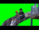 滑り台で滑るまさ(Acceed)GB